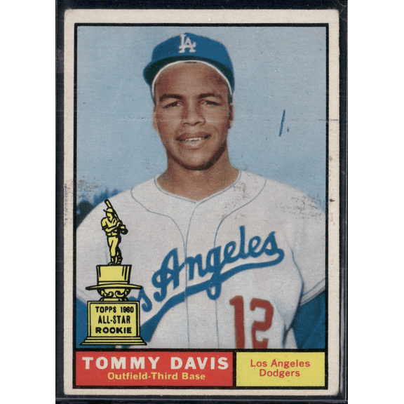 1961 Topps TOMMY DAVIS #168 All Star Rookie Cup