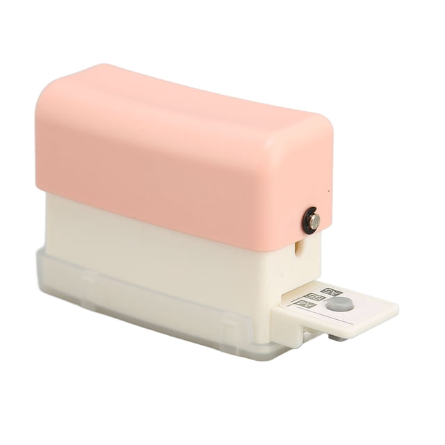 6 Hole Paper Puncher, Paper Punch Puncher Cute Style For Office Transparent,Pink