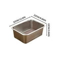 thumbnail image 1 of Stainless Steel Cat Litter Box Extra Large Metal Kitty Litter Pan for Rabbits Small Pets Rustproof Non-Stick Easy Clean Odor Resistant Smooth Surface for Home Use, 1 of 1