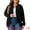 Black, variant on DARING DIVA Women's Plus Long Sleeve Crew Neck Knit Cardigans 1X Black