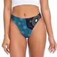 thumbnail image 1 of Fotbe Bohemian Turtle Tanga Sin Costuras para Mujer con Estampado – Panties Invisibles, Transpirables y Cómodos para Uso Diario-X-Large, 1 of 6