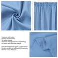 thumbnail image 5 of Unique Bargains Solid Window French Door Curtain Panel Sky Blue 54" x 72", 5 of 8