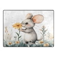 thumbnail image 4 of Ryvnso Mouse Flowers Area Rug Floor Mats Non-Slip Home Carpet 63 x 48 inch, 4 of 7