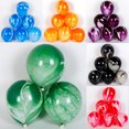 thumbnail image 2 of Globos de ágata al por mayor, 10/20/50 unidades, 10/12 pulgadas, textura de mármol, color nube, látex, fiesta de cumpleaños, boda, celebración, decoración, 2 of 5