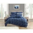 thumbnail image 3 of Luxury Floral Ruched High Quality Duvet Cover Set, 3 of 3