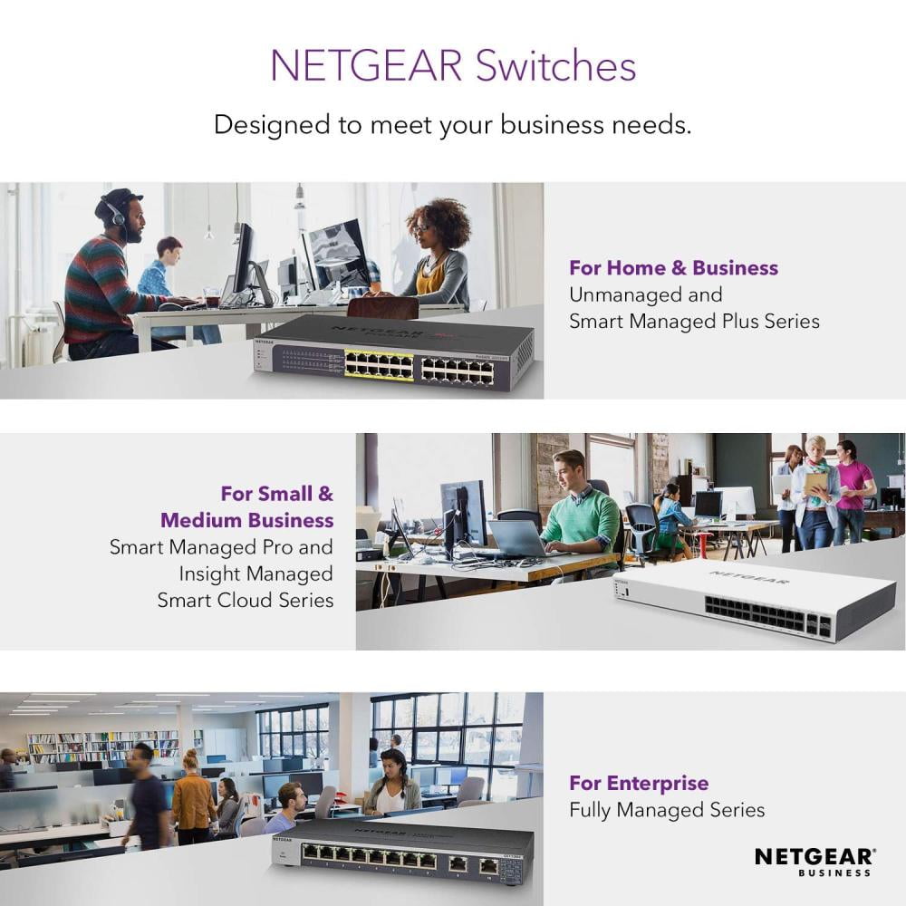 Netgear GS908E 8-port Gigabit Ethernet Smart Managed Switch 