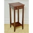 thumbnail image 7 of Casual Contemporary Living 2-Tier Solid Acacia Plant Stand with Drawer - Mahogany, 7 of 7
