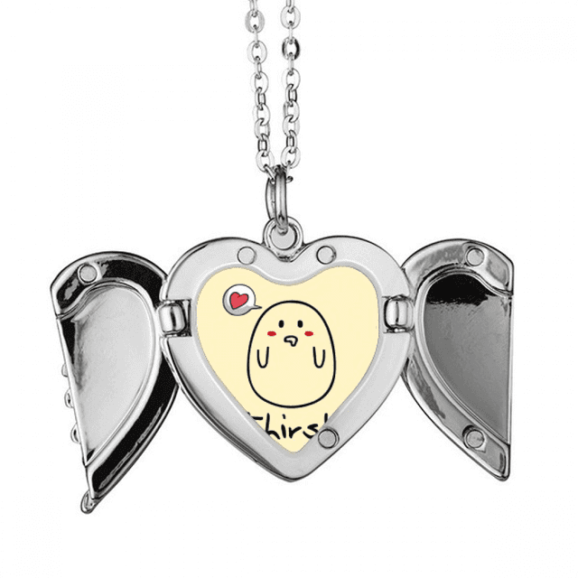 Bonita expresión. Ansiosa de apetito. Alas de ángel collar colgante regalo de moda Unbranded M