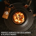 thumbnail image 5 of Solo Stove Fire Pit Surround Tabletop, Large | Elevation for Yukon Wood burning Outdoor Fire Pit, Powder-Coated Steel/ UV-Resistant Outdoor Fabric, Dimensions (HxDia): 20.5 x 52.6 in, Black, 5 of 9