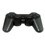 RetroFam 2 Pack PS2 Controller Playstation 2 Wireless Controller, Black & Silver