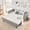Black, variant on Full Size Gingham Upholstered Daybed, 3-in-1 Convertible Sofa Bed with Pull-Out Trundle and Side Storage Pockets, Multifunctional Furniture for Small Space & Various Room Layouts,Green