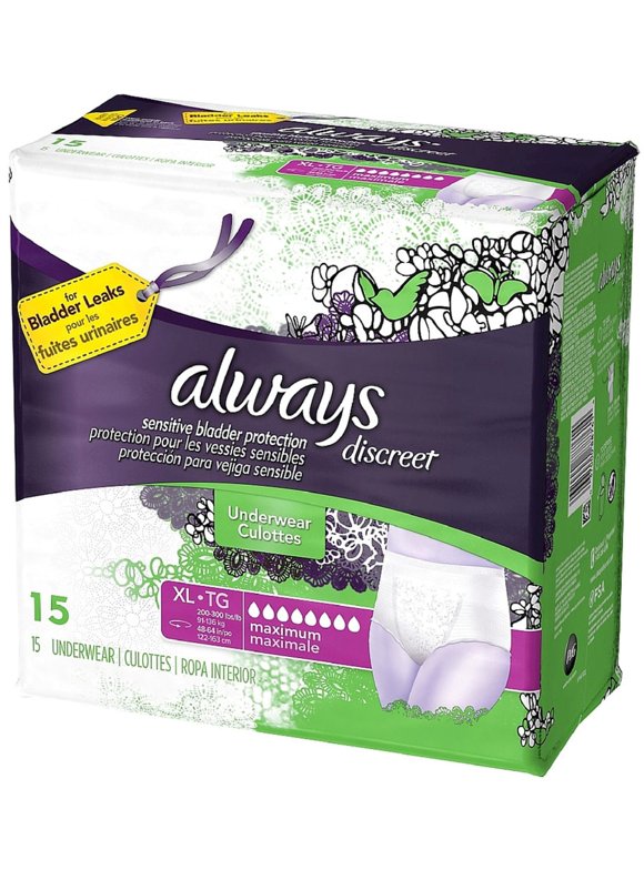 Always Discreet Underwear in Always Discreet - Walmart.com