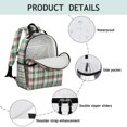 thumbnail image 4 of Multi Color Checkerboard Checkered Pattern Backpack for School,Cute School Bag,Schoolbag with Adjustable Shoulder Straps & Padded Back,15.25"x11.5"x5.25", 4 of 5