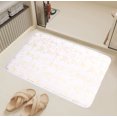 thumbnail image 2 of sruoe Bathroom Rugs, Bath Mat for Bathroom Floor 1pcs, Bath Mats for Bathroom Floor Non Slip Non Skid, Rectangular Polyester Floor Mat for Bath Door Household, White, 2 of 7