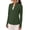 #0331-Army Green, variant on Womens Long Sleeve Half Zip Pullover Stand Collar Athletic Tops Casual Slim Fit Workout Shirts with Thumb Holes