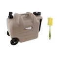 thumbnail image 2 of Jarra de agua para acampar, cubo para exteriores, bidón de agua con grifo, contenedor, cubo de almacenamiento multiusos para automóviles de emergencia Caqui, 2 of 8