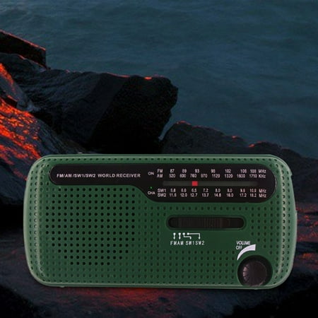 BCZHQQ Survival Pro: AM/FM/SW Hand Crank Radio Rechargeable Power Bank USB Phone Charger Camping Lantern & Flashlight Emergency Alarm - All-in-One Portable Emergency Kit