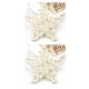 thumbnail image 4 of Bewildely 5pcs 6cm Estrella Forma Vid Ca?a Ratán Decoración Boda Navidad Bricolaje Adorno blanco 2piezas Bewildely CBP019196, 4 of 5