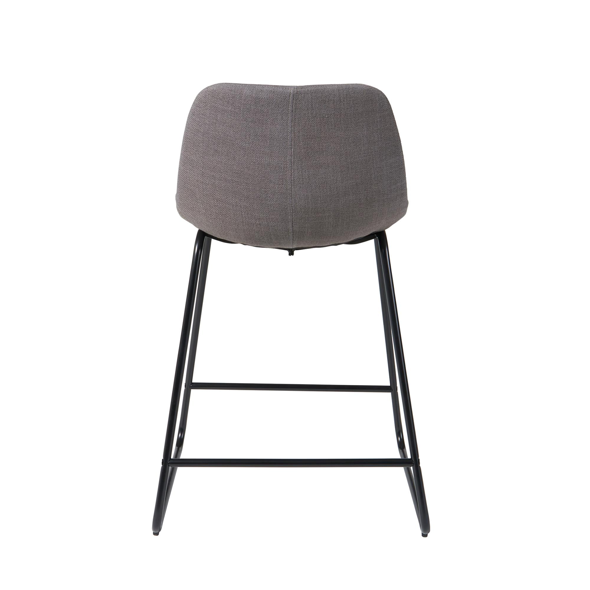Better Homes & Gardens Farley Scoop Counter Height Stool, Charcoal