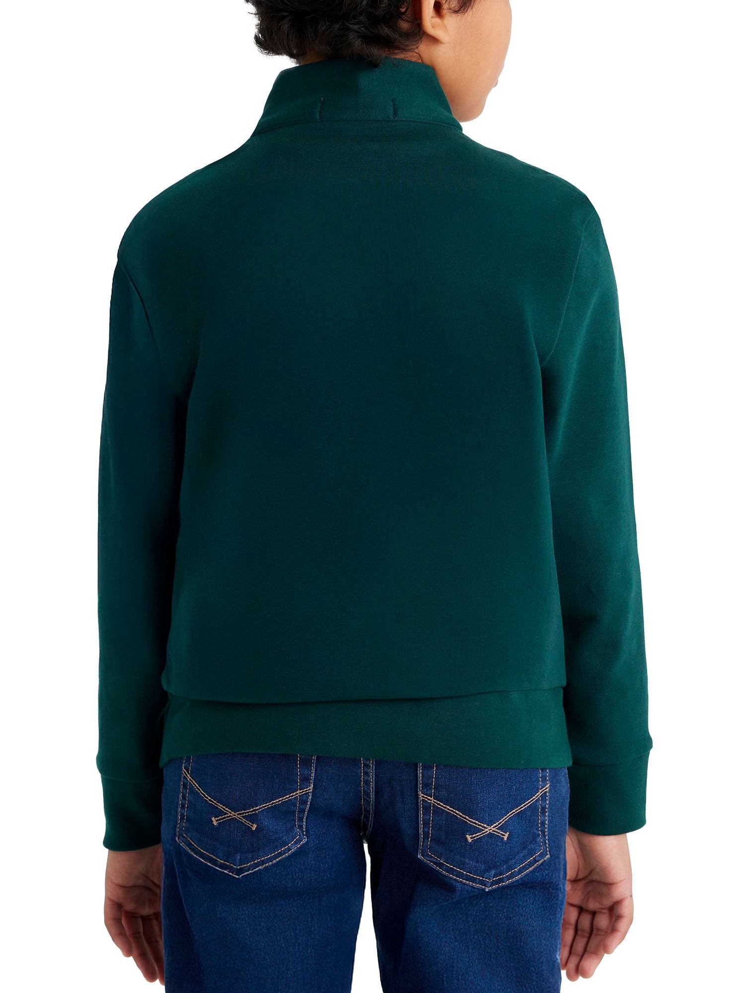 U.S. Polo Assn. Boys Interlock Quarter Zip, Sizes 4-18