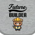 thumbnail image 4 of Inktastic Future Builder Construction Bear Boys Baby Bib, 4 of 4