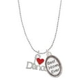 thumbnail image 1 of Delight Jewelry Silvertone I love Dance with Red Heart Best Mom Ever Charm Necklace, 1 of 4