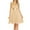 DT-Beige, variant on DailyTrove Women's Sleeveless Fit-Flare Dress, Belted Waist, Formal Event & Prom Wear, Elegant Fit