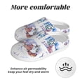 thumbnail image 6 of Wukai Snowy Cottage Holiday Scene Print Women's Indoor Bedroom Slipper Slip On Shoes, Unisex House Shoes with Anti-Skid Sole for Men, Gift for Women Men-11, 6 of 7