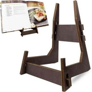 Tiitstoy Wooden Book Stand Reading Cookbook Stand, Wooden Recipe Book Holder, Cook Book Stand for Kitchen Counter, Multifunctional Display Stand, Kitchen Counter Decor