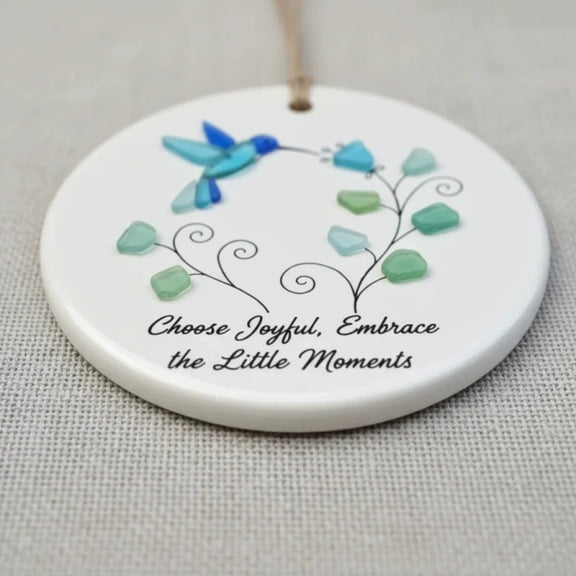 Acrylic Pendant with Heartwarming Slogan for Holiday Decoration and Gift Giving, Lightweight and Durable 2D Flat Design