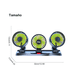 thumbnail image 3 of Ventilador Para Auto De 3 Cabezas Ajustables 360 Enchufe 12v Belug Negro, Amarillo, 3 of 5