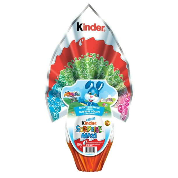 Kinder Surprise, Kinder Maxi Surprise Egg, Jumbo Chocolate Easter Egg with  Toy 
