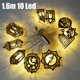 thumbnail image 2 of Cadena de Luces LED 1,6 M ANGGREK 10 Luces Dorado Para Fiesta Interior Decoración de Ramadán Al Aire libre, 2 of 8