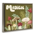 thumbnail image 4 of Stupell Industries Magical Botanical Mushrooms Botanical & Floral Painting Brown Floater Framed Art Print Wall Art, 31 x 25, 4 of 10