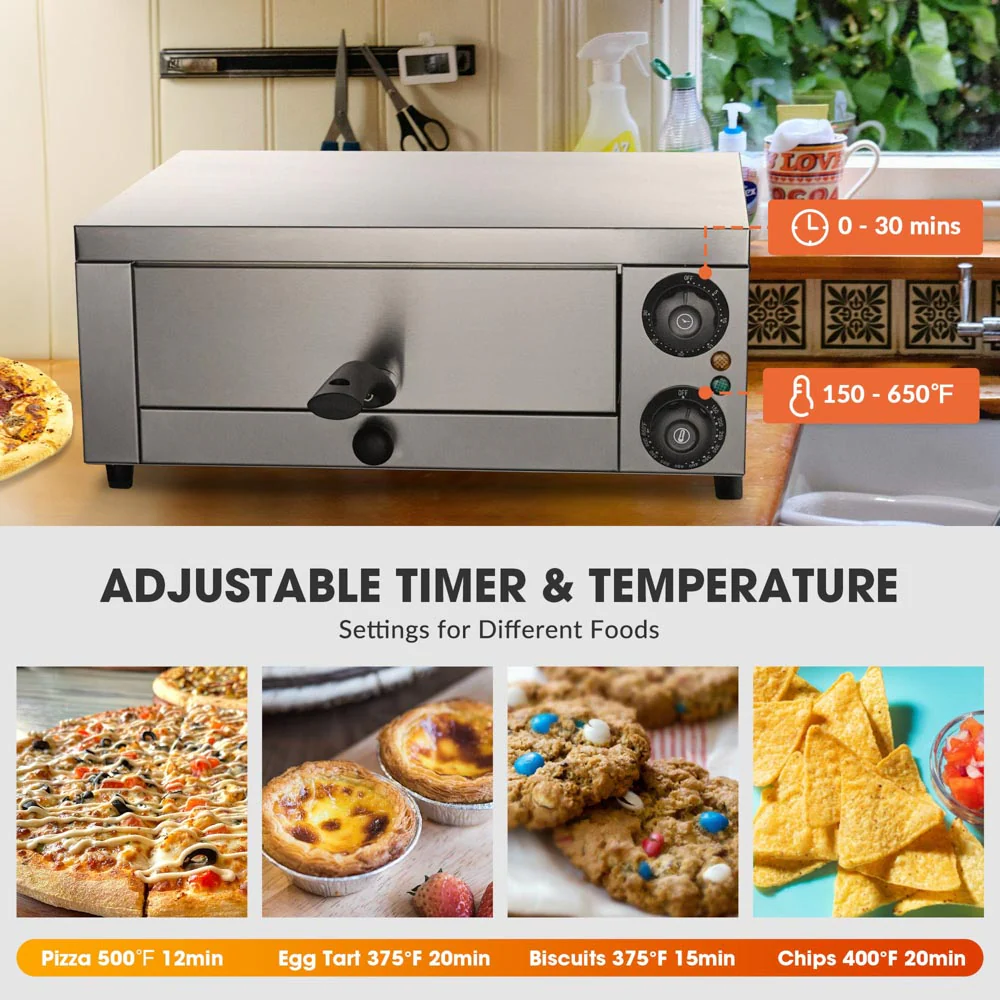 Yescom 16 inch Countertop Pizza Oven with Timer