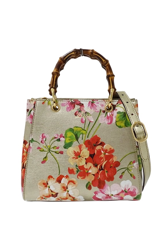 Pre-Owned Gucci GUCCI Women's Handbag, Brand Handbag/Shoulder Bag, 2-way, Bamboo Blooms Mini...