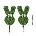 thumbnail image 2 of Simulación Plant Rabbit Topiary Tree Pot 2 PCS Pascua (55 Cm Con Luz), 2 of 9