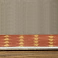 thumbnail image 3 of Sea Animals Turkish Area Rug, Sharks Swimming Horizontal Silhouettes Powerful Dangerous Wild Life, Soft Carpet for Living Room Decor, 4' X 5.7', Red and Pale Orange, by Ambesonne, 3 of 4