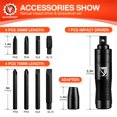 thumbnail image 2 of BLACKROBOT 1/2" Manual Impact Screwdriver Set, 10-Piece Reversible Hand Impact Driver, 5/16 Inch Bit Adapter S2 Steel Bits, Disengage Ruste, 2 of 7