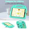 thumbnail image 2 of TECH CIRCLE Tablet PC Case for iPad mini 1/mini 2/mini 3/mini 4/mini 5 7.9-inch,Kids Shockproof EVA Dropproof Impact Resistance Protective Handle Stand Cover,Mintgreen, 2 of 7