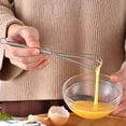 thumbnail image 4 of 6pcs Stainless Steel Mini Egg Beater Hand Cream Whisk Spring Handle Blender Mixer Kitchen Gadget, 4 of 8