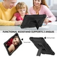 thumbnail image 2 of Hoibon Case for Samsung Galaxy Tab A9 8.7 Inch 2023 Model (SM-X110/X115/X117), Heavy Duty Shockproof Rugged Protective Case with Shoulder Strap for Samsung Galaxy Tab A9 8.7 Inch 2023 - Black, 2 of 6