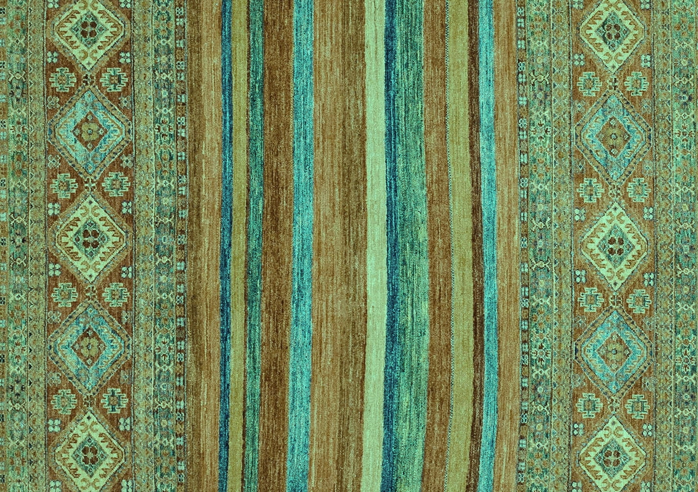 Ahgly Company Indoor Rectangle Abstract Turquoise Blue Modern Area Rugs ...