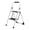 White, variant on Folding Two-Step Ladder Stool,Suitable For Adults, With Wide,Non-Slip Steps, Ergonomic Design,Portable Steel Ladder,Suitable For Home,Kitchen,And Office,With A Weight Capacity Of 600 Lbs (Two Steps).