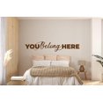 thumbnail image 2 of Calcomanía de pared con frase "You Belong Here" (Perteneces aquí) | Adhesivo de vinilo para decoración del hogar | Color personalizado, 2 of 7