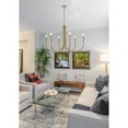 thumbnail image 3 of Living District Layne 36" 6-Light Transitional Metal Chandelier in Gold, 3 of 9