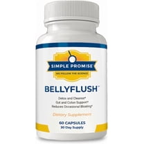 Simple Promise BellyFlush - Digestive Support Supplement with Milk Thistle & Bentonite Clay, 60 Capsules