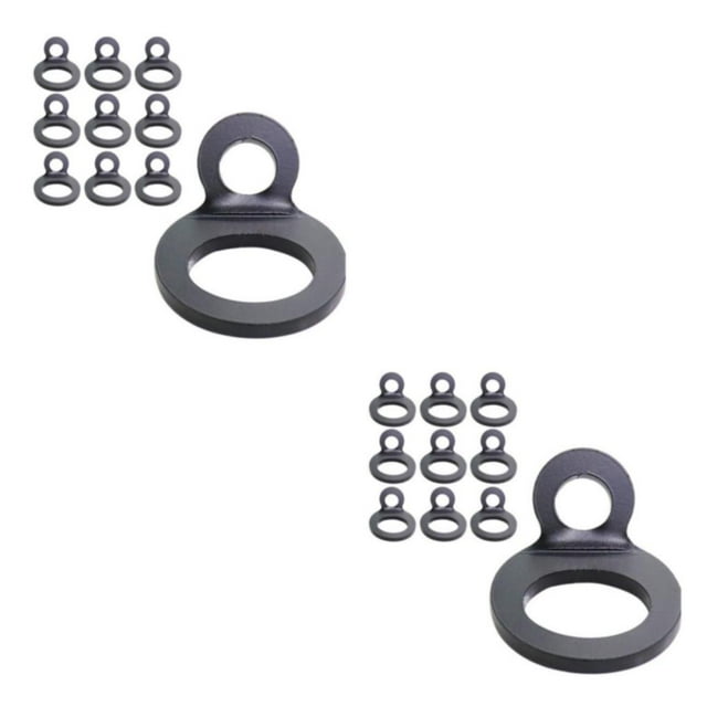 Decodeary 10x Universal Fit Tie-Down Anchors Hooks Materials For Secure Black Reliable 2Set