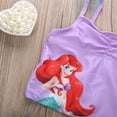 thumbnail image 4 of EYIIYE Little Girl Tassels Halter Top + Floral Shorts Bottom Summer Swimsuit, 4 of 5
