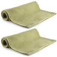 thumbnail image 1 of MEGALOVEMART Set of 2 Super Absorbent 20" x 40" Suede Non Slip Microfiber Sports, Gym & Outdoor Towels - Green, 1 of 2